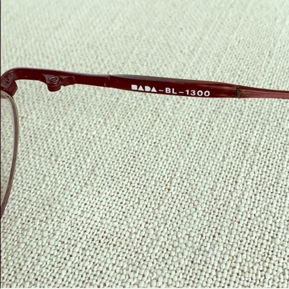 BADA Rare Vintage BL 1300 Purple Brown Black Tortoise Metal Frame Glasses - Picture 5 of 10